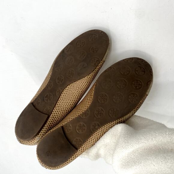 Tory Burch Tan Round Toe Ballet Flats - Picture 6 of 7